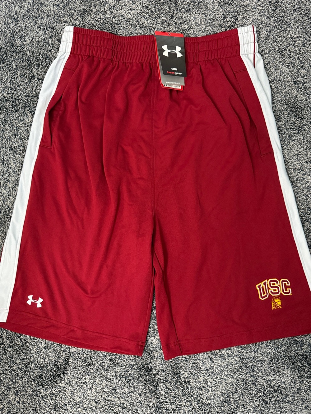 NWT Deadstock 2005 Under Armour USC Trojans Basketball Shorts - Large